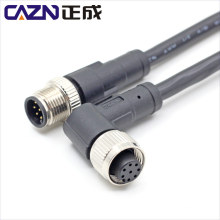 M12 connector 763 series male female cable 773427 right angle connector  PVC shield screw connection waterproof IP67/68 2-17 pin